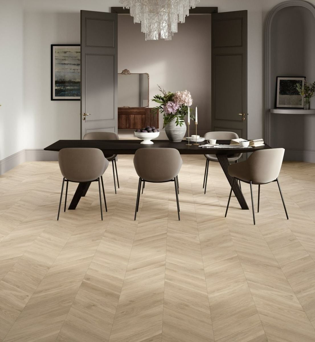 PARADOR Laminat Eiche Loire beige Seidenmatte Struktur | Trendtime 8-4014809258628