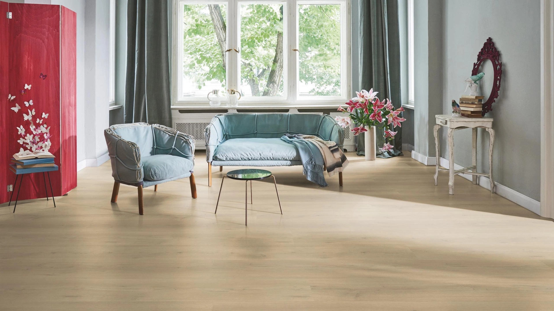 PARADOR Laminat Eiche Loft natur Lebhafte Struktur Schlossdiele 4-seitige V-Fuge | Trendtime 6-4014809191612