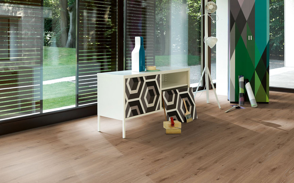 PARADOR Laminat Eiche dunkel gekälkt Landhausdiele Gebürstete Struktur | Urban 8-32 | 12 m²-4014809226475