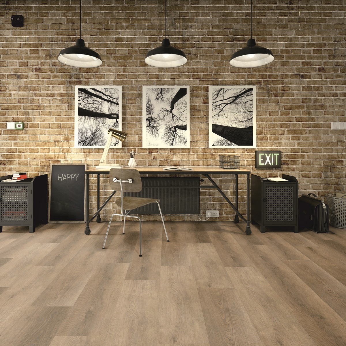 TER HÜRNE Design-Vinylboden Eiche Marie gebürstet Landhausdiele | Friends-4012853153075