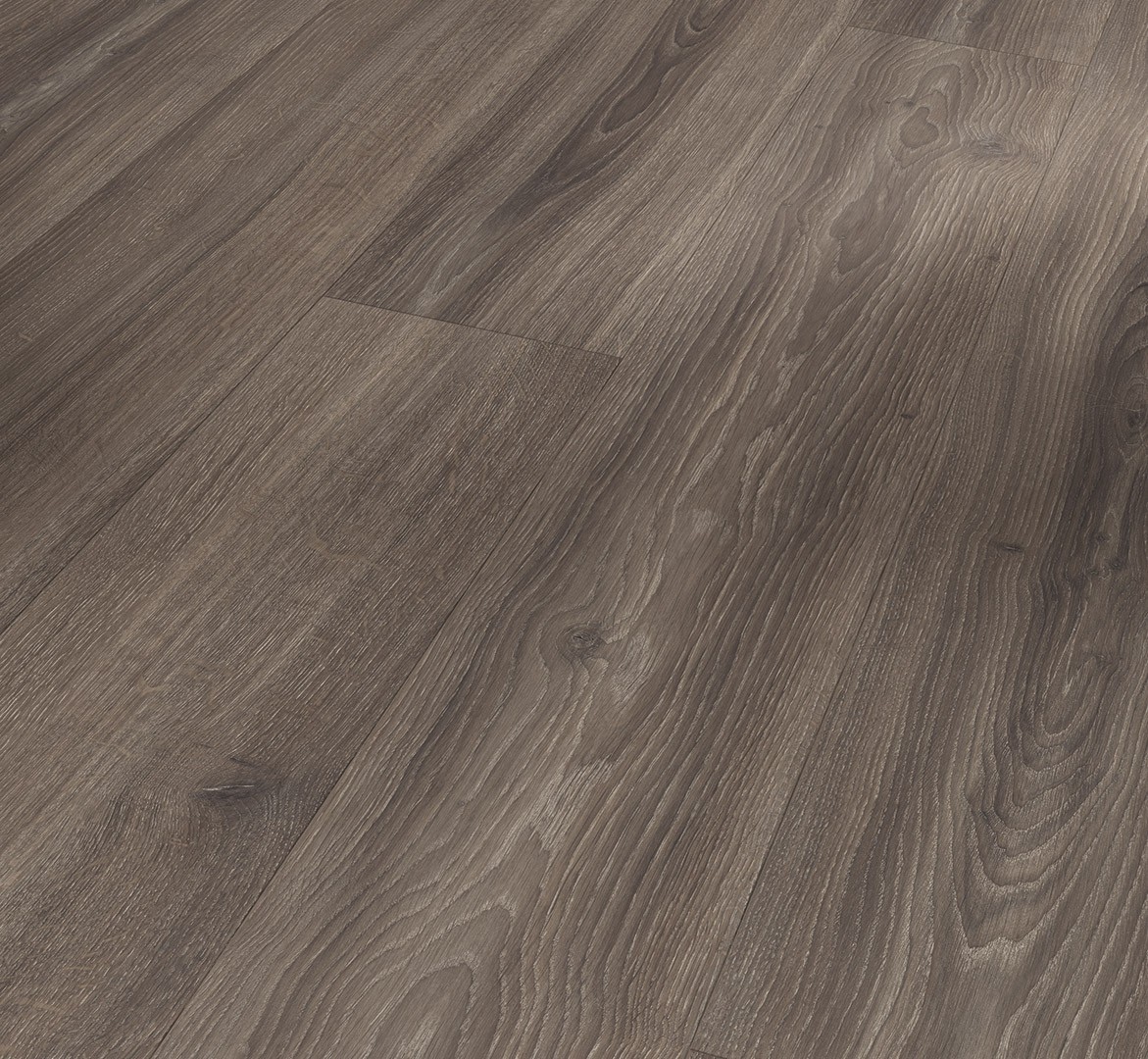 PARADOR Laminat Eiche Studioline braungrau Naturmattstruktur Landhausdiele 4-seitige V-Fuge | Basic 600 XL-4014809265351