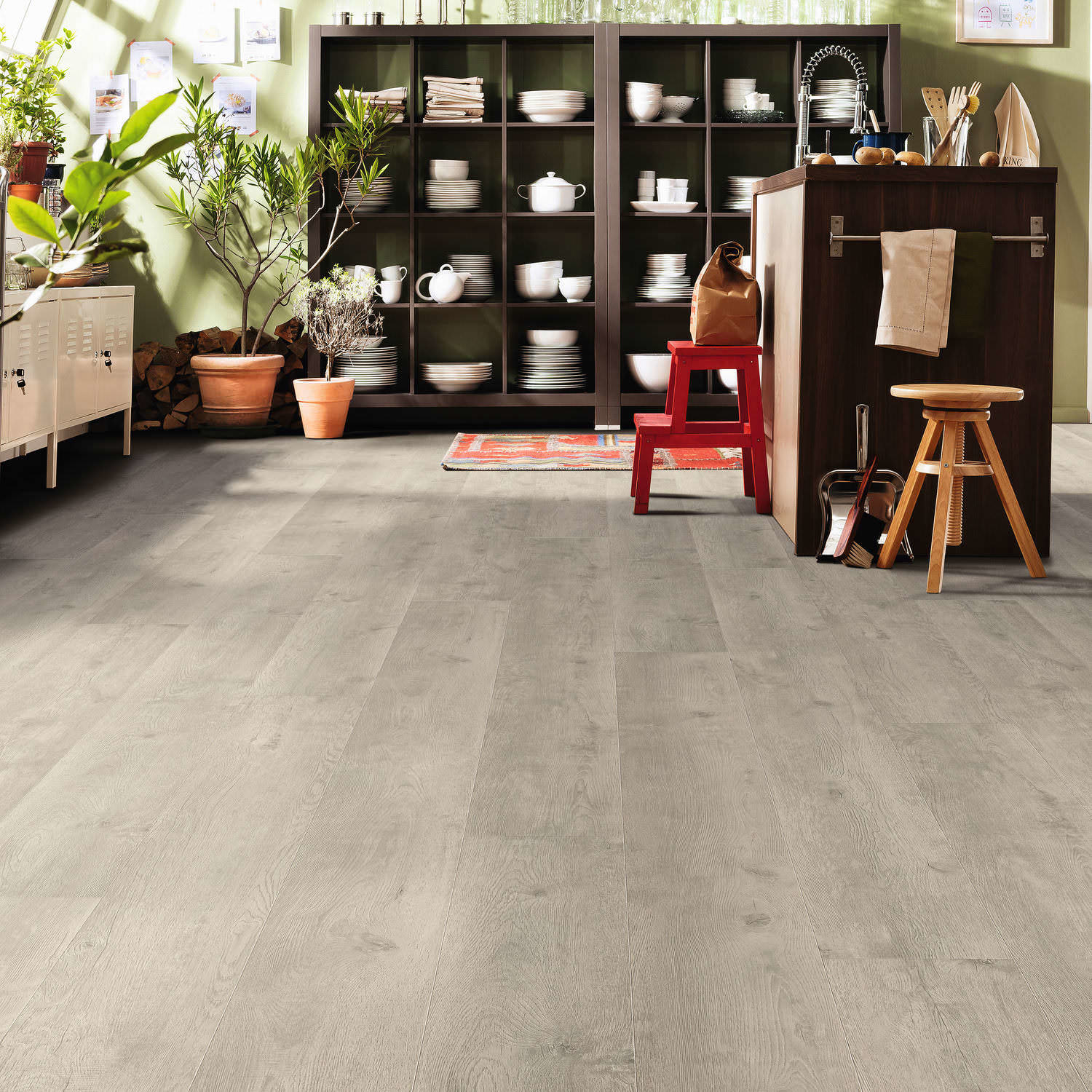 HARO Laminat Eiche Bergamo silbergrau Landhausdiele 4V | Tritty 100 Gran Via Sonderedition-4018427475673