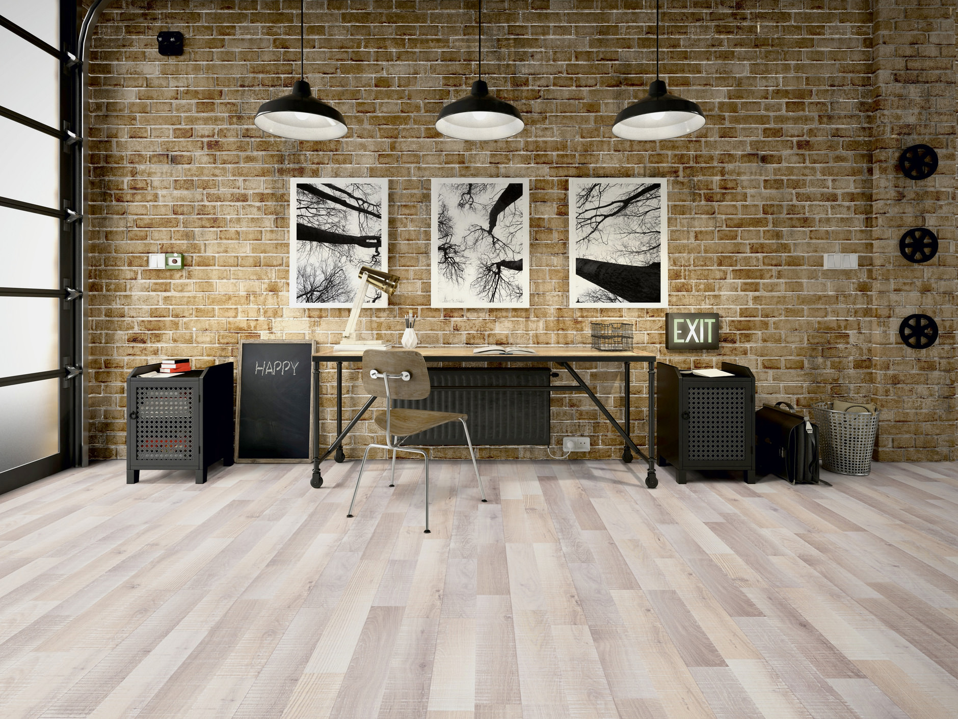 TER HÜRNE Laminat Eiche sägerau-grauweiß Schiffsboden 2-Stab F10 | Classic Line | 9 m²-4012853068454