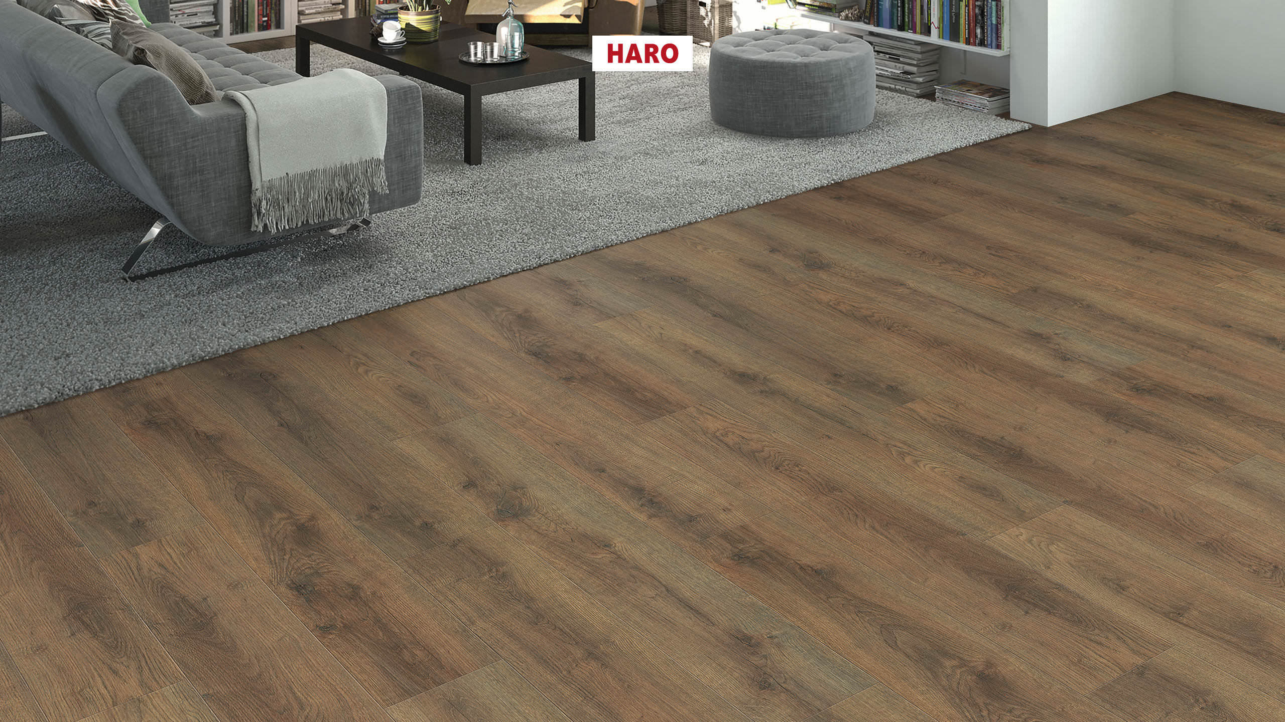 HARO Laminat Eiche Scarpa geräuchert strukturiert matt Landhausdiele | Sonderedition NKL31-401842511579 HARO Laminat Eiche Scarpa geräuchert strukturiert matt Landhausdiele | Sonderedition NKL31-401842511579