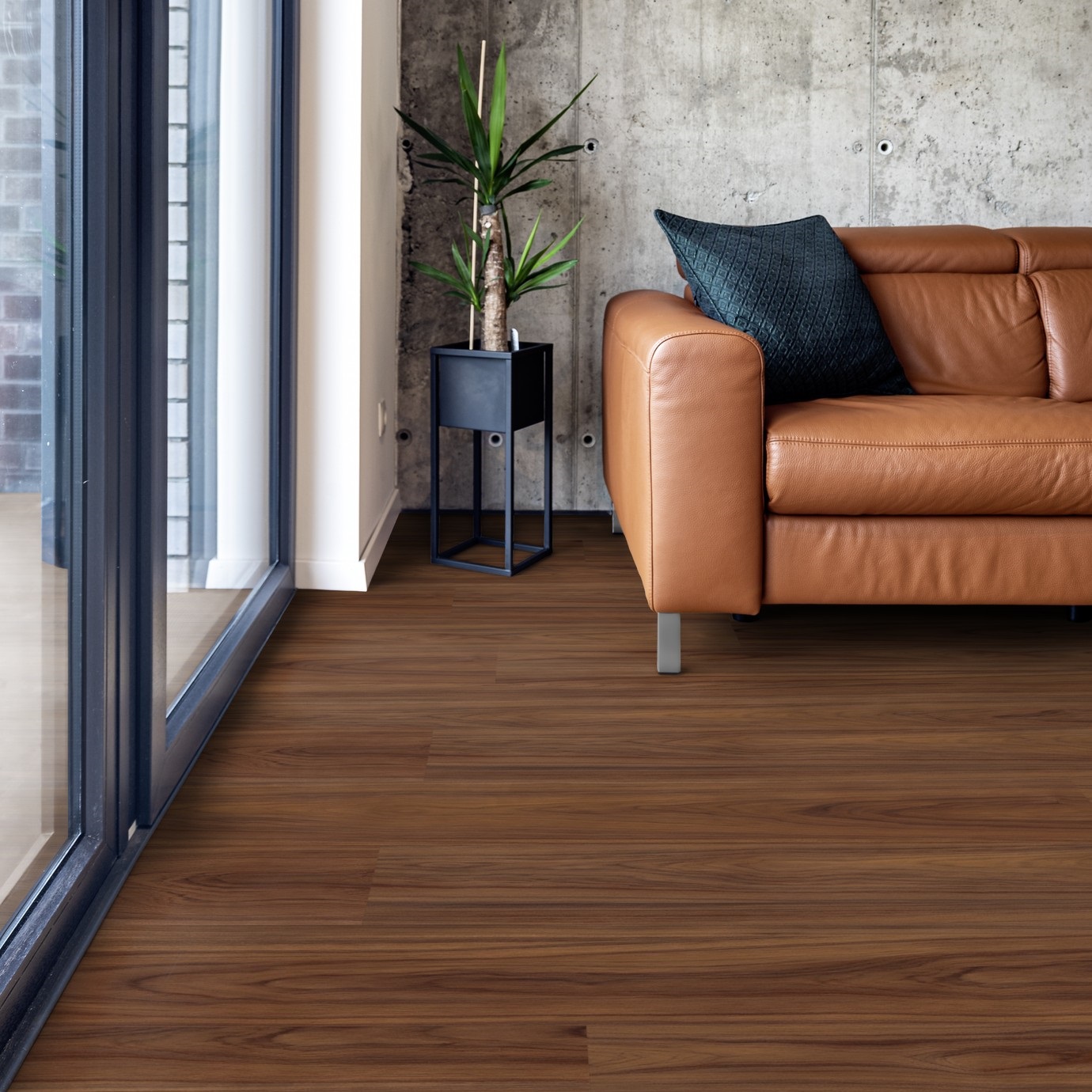 TER HÜRNE Design-Vinylboden Nussbaum Dubai Lange Landhausdiele D12 | Grand Choice Perform | 15 m²-4012853152184