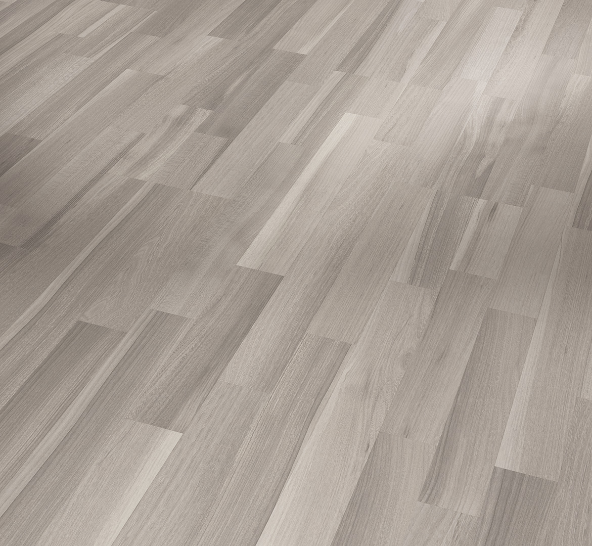 PARADOR Laminat Akazie grau Schiffsboden 3-Stab Seidenmatte Struktur | Basic 200-4014809139829