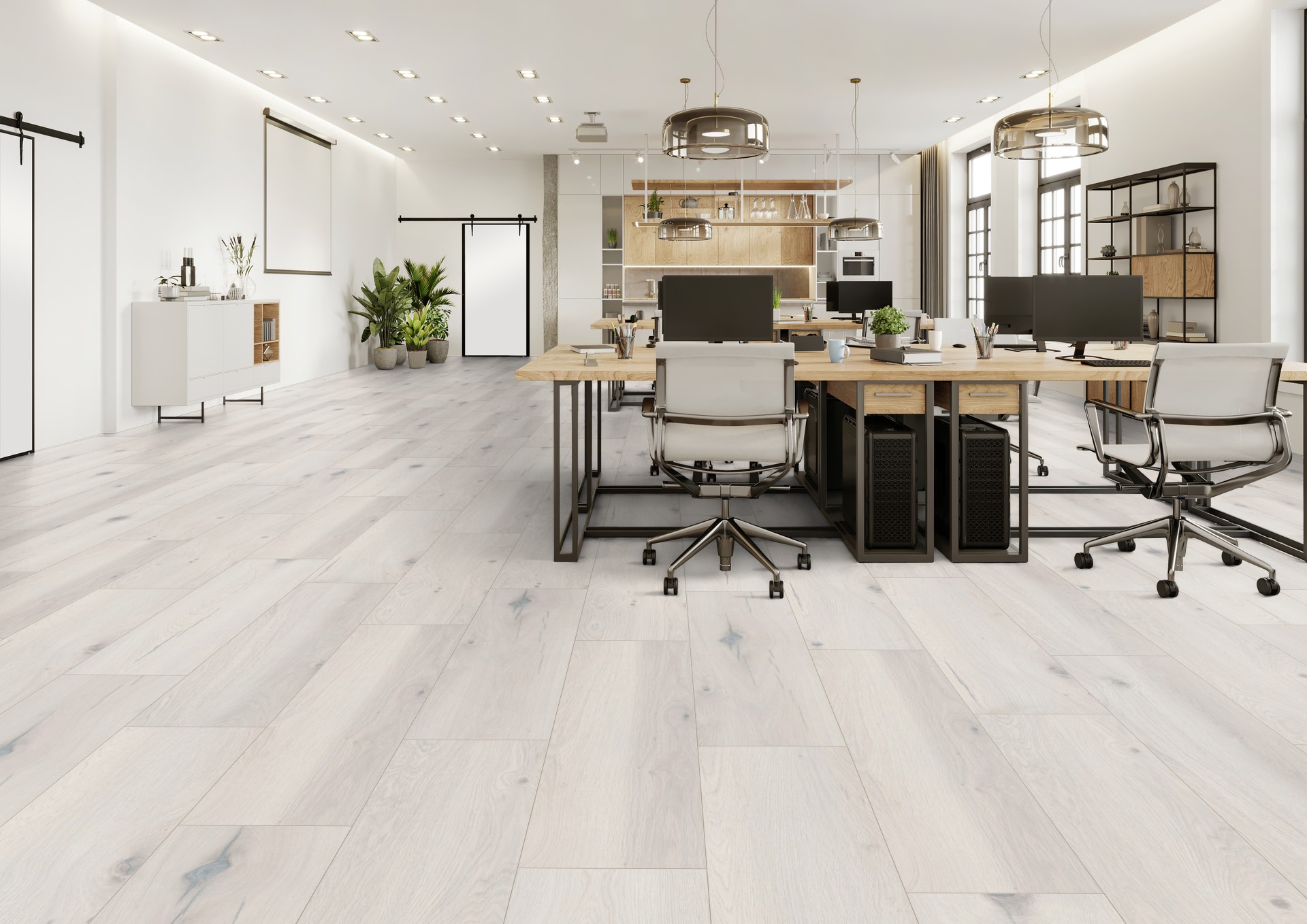 TER HÜRNE Laminat Eiche alabaster Schlossdiele 4-seitige V-Fuge G07 | Trend Line | 22 m²-4012853148637