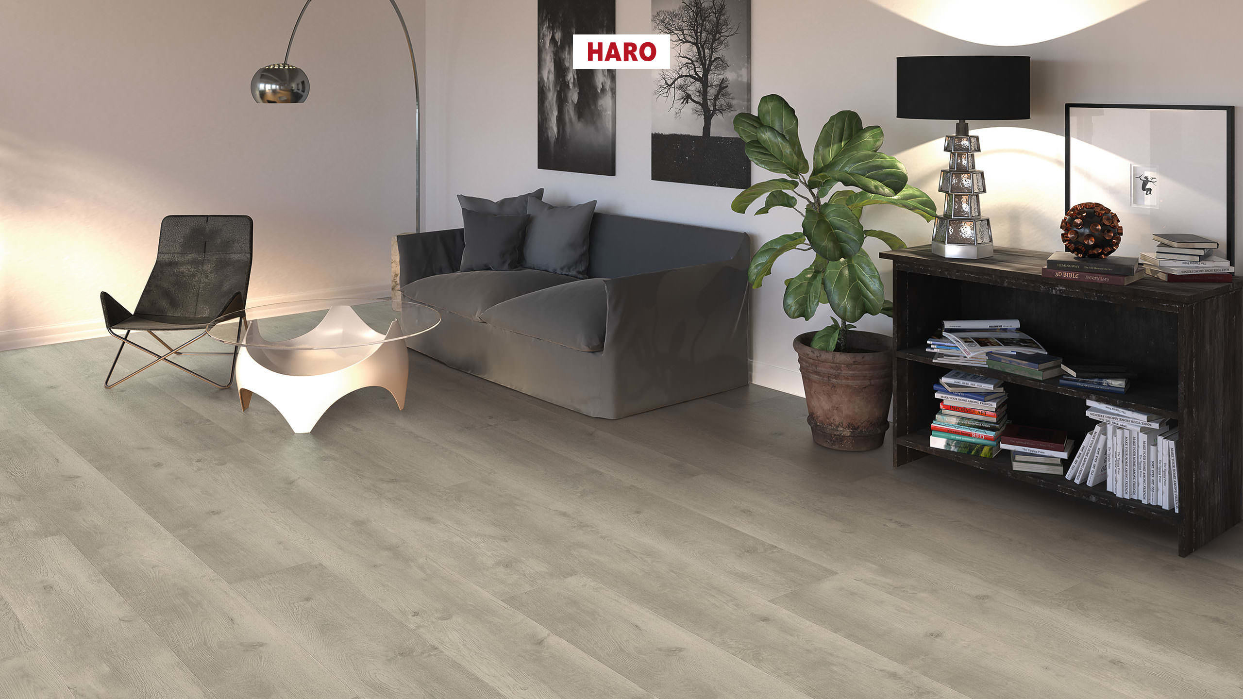 HARO Laminat Eiche Bergamo silbergrau Landhausdiele 4V | Tritty 100 Gran Via Sonderedition-4018427475673 HARO Laminat Eiche Bergamo silbergrau Landhausdiele 4V | Tritty 100 Gran Via Sonderedition-4018427475673