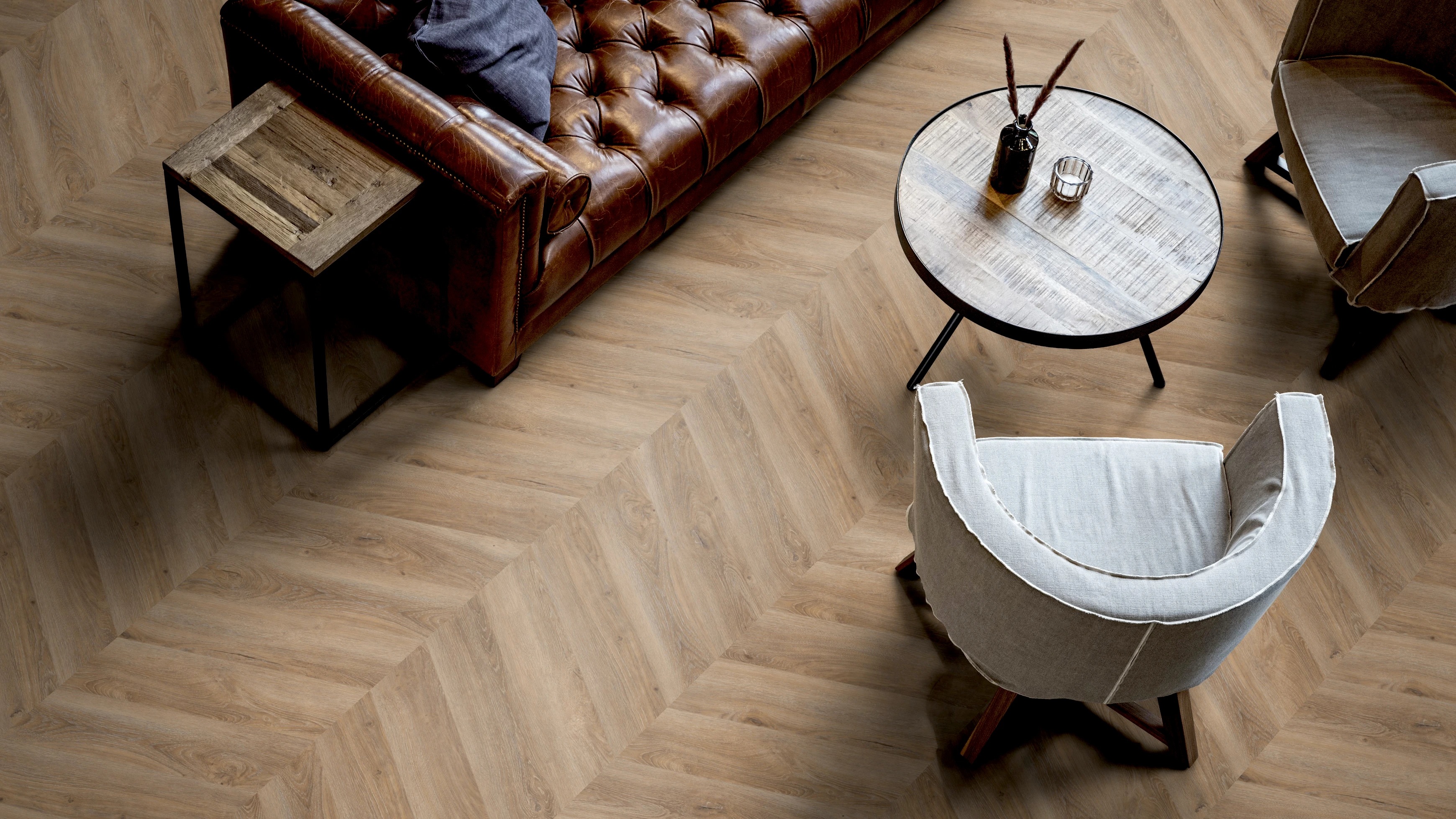 TER HÜRNE Design-Vinylboden Eiche Malaga Chevron | Perform-4012853176210