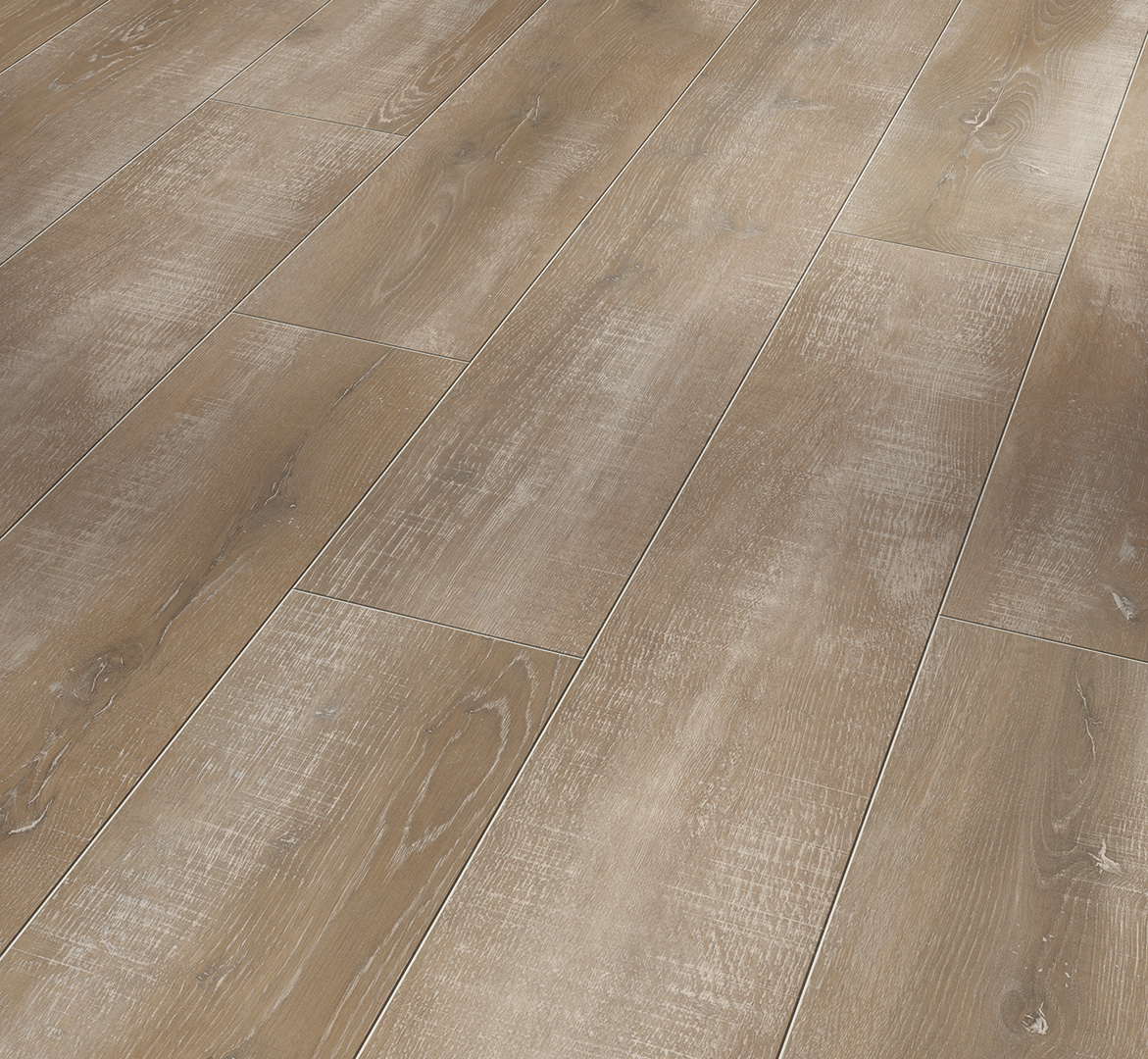PARADOR Laminat Eiche Vintage natur Landhausdiele Antikmattstruktur 4-seitige V-Fuge | Classic 1050-4014809172444
