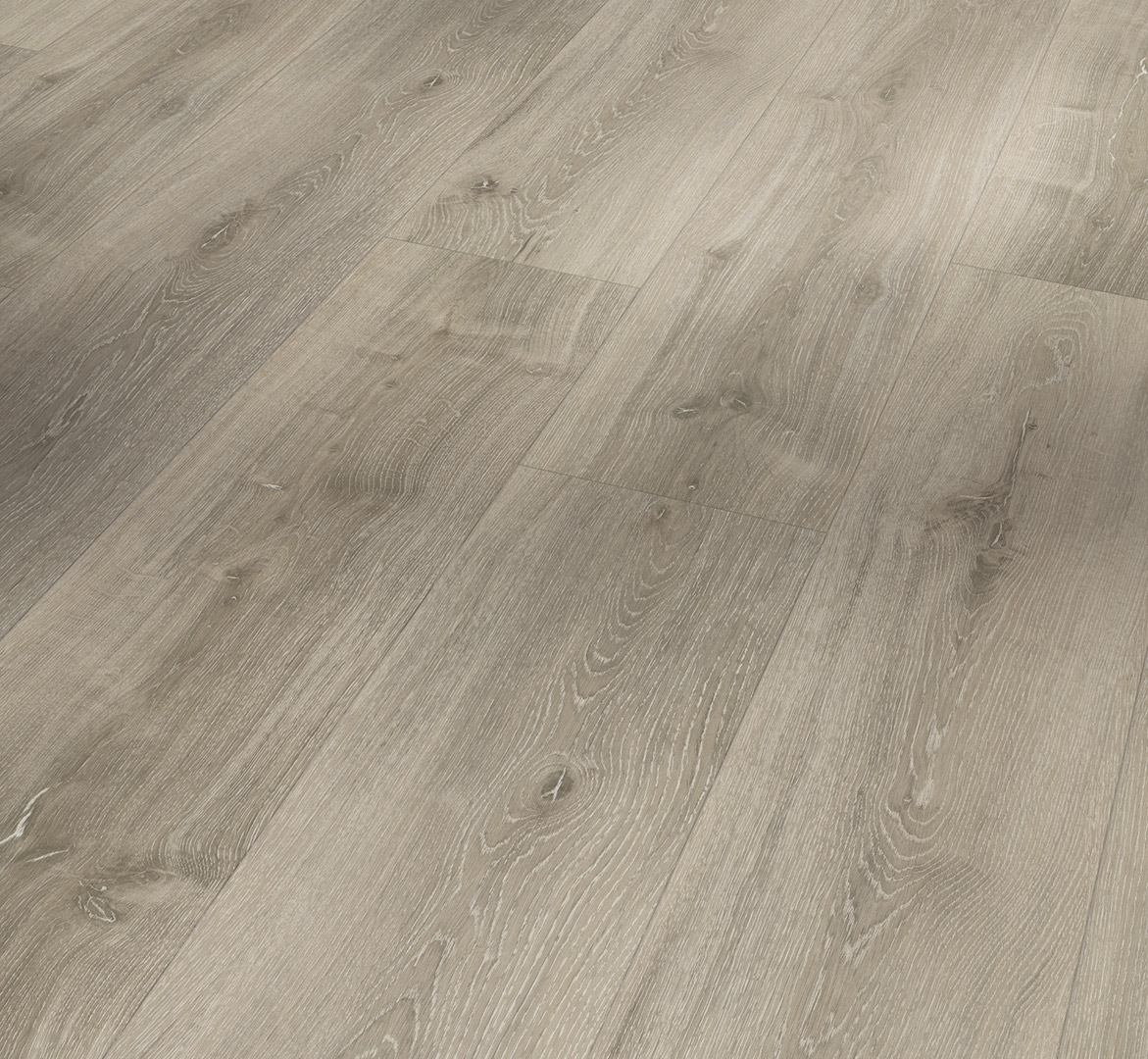 PARADOR Vinylboden Eiche grau geweißt Landhausdiele Gebürstete Struktur 4-seitige Fase | Basic 5.3-4014809203315