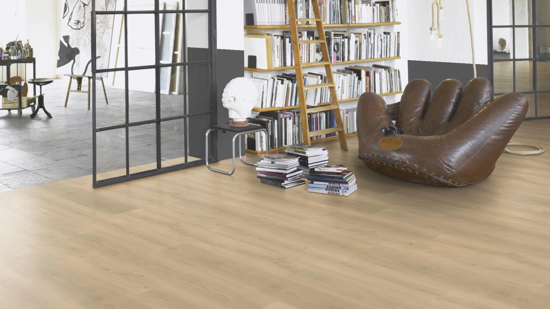 PARADOR Laminat Eiche Loft natur Lebhafte Struktur Schlossdiele 4-seitige V-Fuge | Trendtime 6-4014809191612