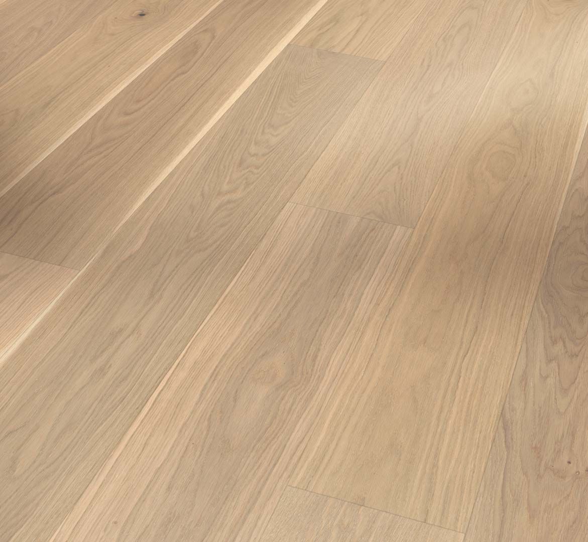 PARADOR Parkett Eiche Living Landhausdiele lackversiegelt matt weiß umlaufende Minifase | Classic 3060 | 2. Wahl | 7,5 m²-4014809162377