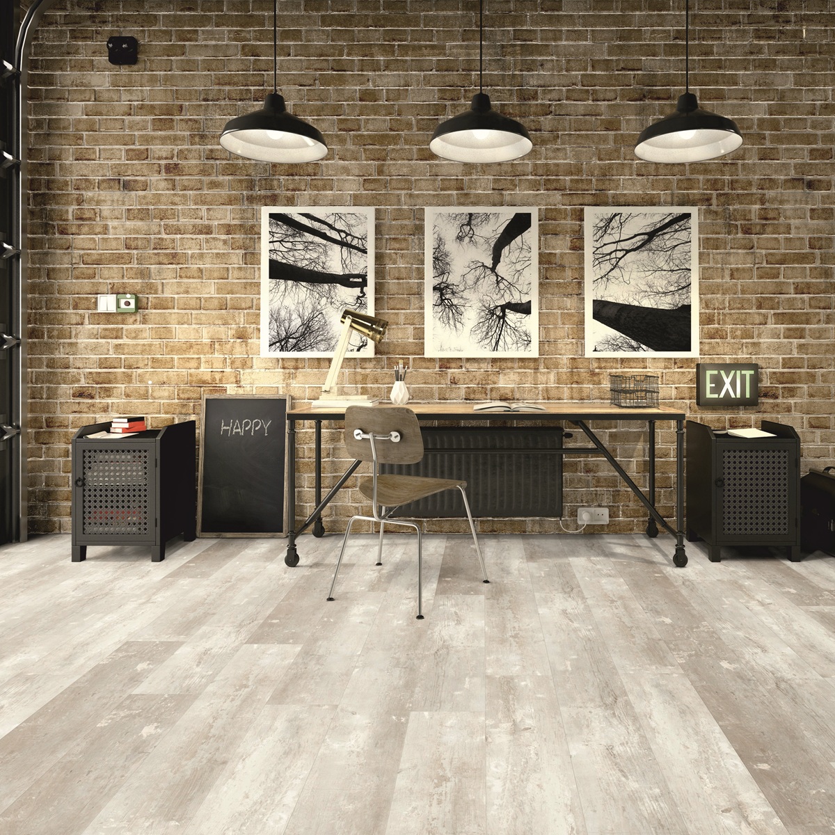 TER HÜRNE Design-Vinylboden Eiche Henry gebürstet Landhausdiele | Friends-4012853153020