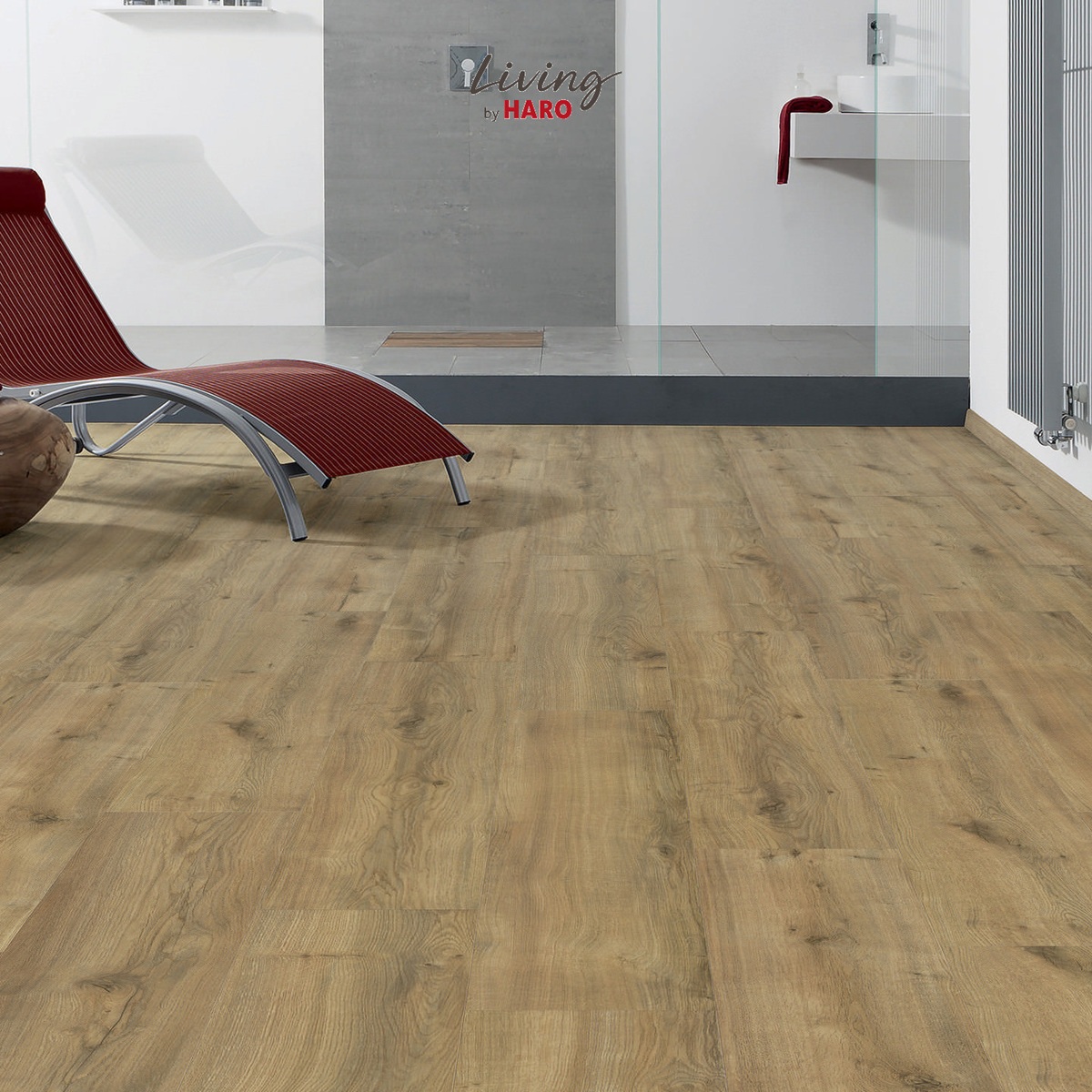HARO Designboden Eiche Montana natur strukturiert Landhausdiele 4VM | HydroStar-4018427548025